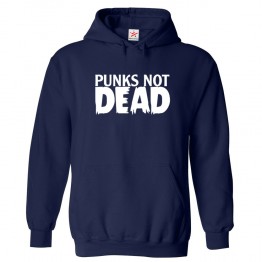 Punks Not Dead Unisex Kids and Adults Pullover Hoodie									 									 																		 									 																		 									 									